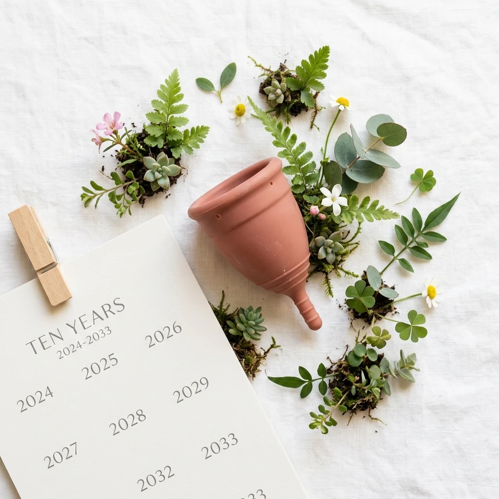 Reusable menstrual cup lasting 10 years